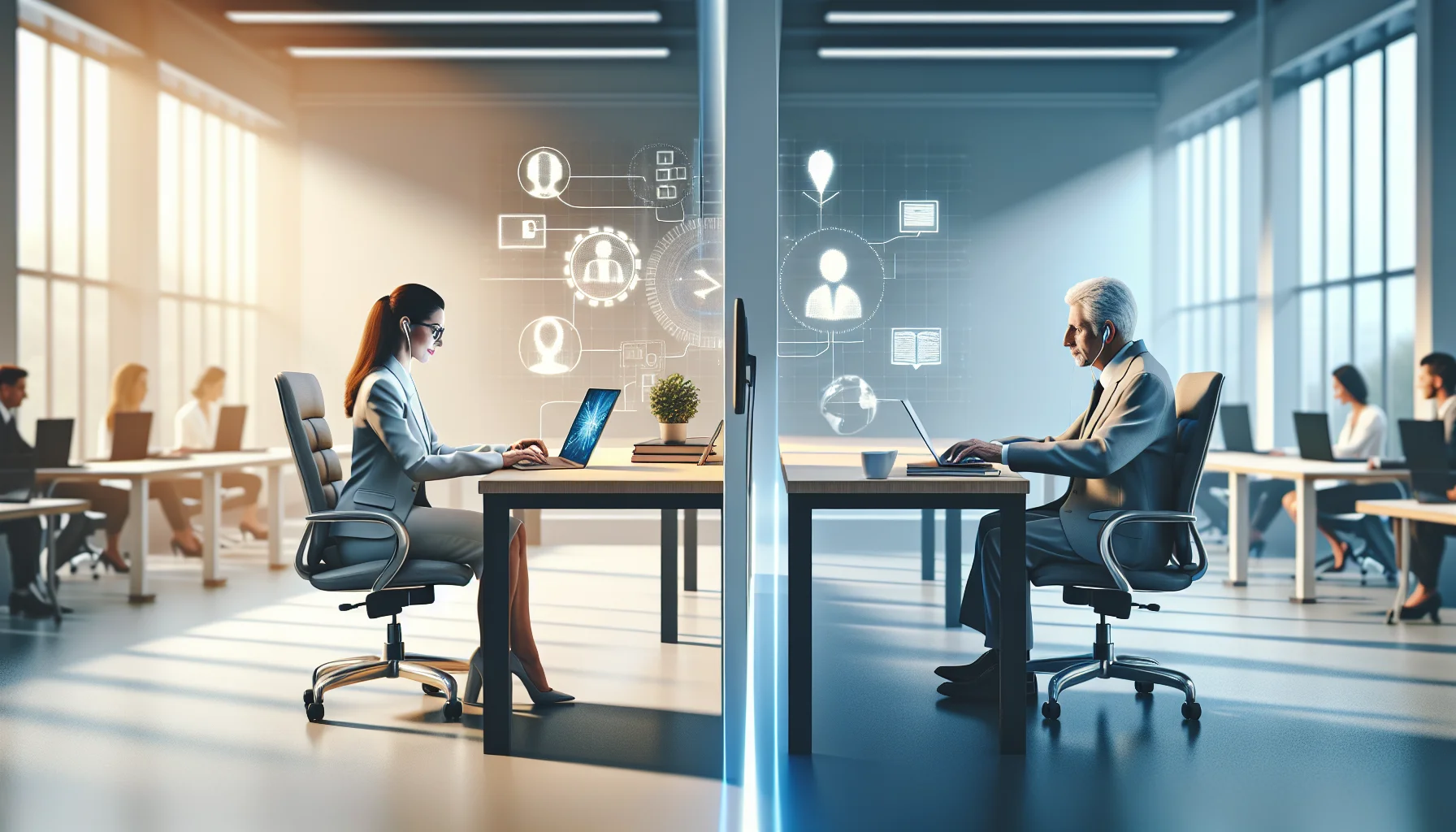 Cross-generational team learning remotely showing remote learning generational differences