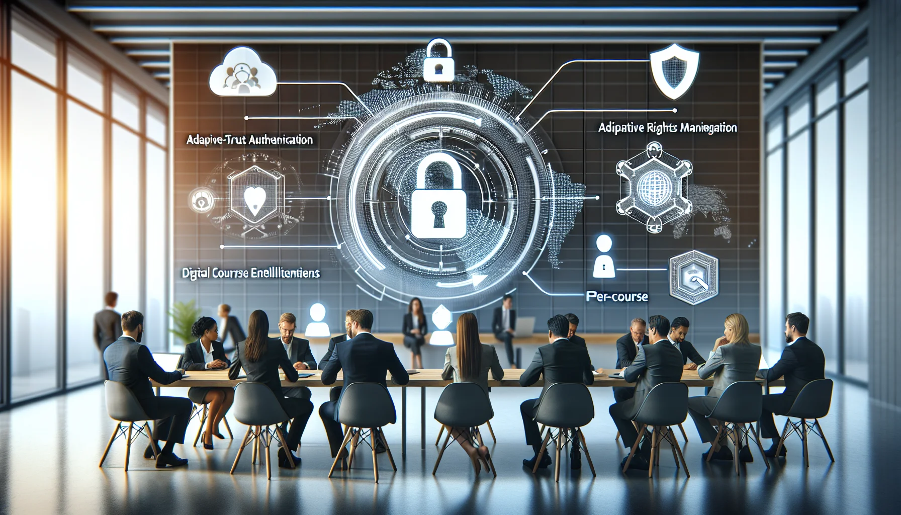 Diagram showing zero-trust security in L&D architecture controls and flows