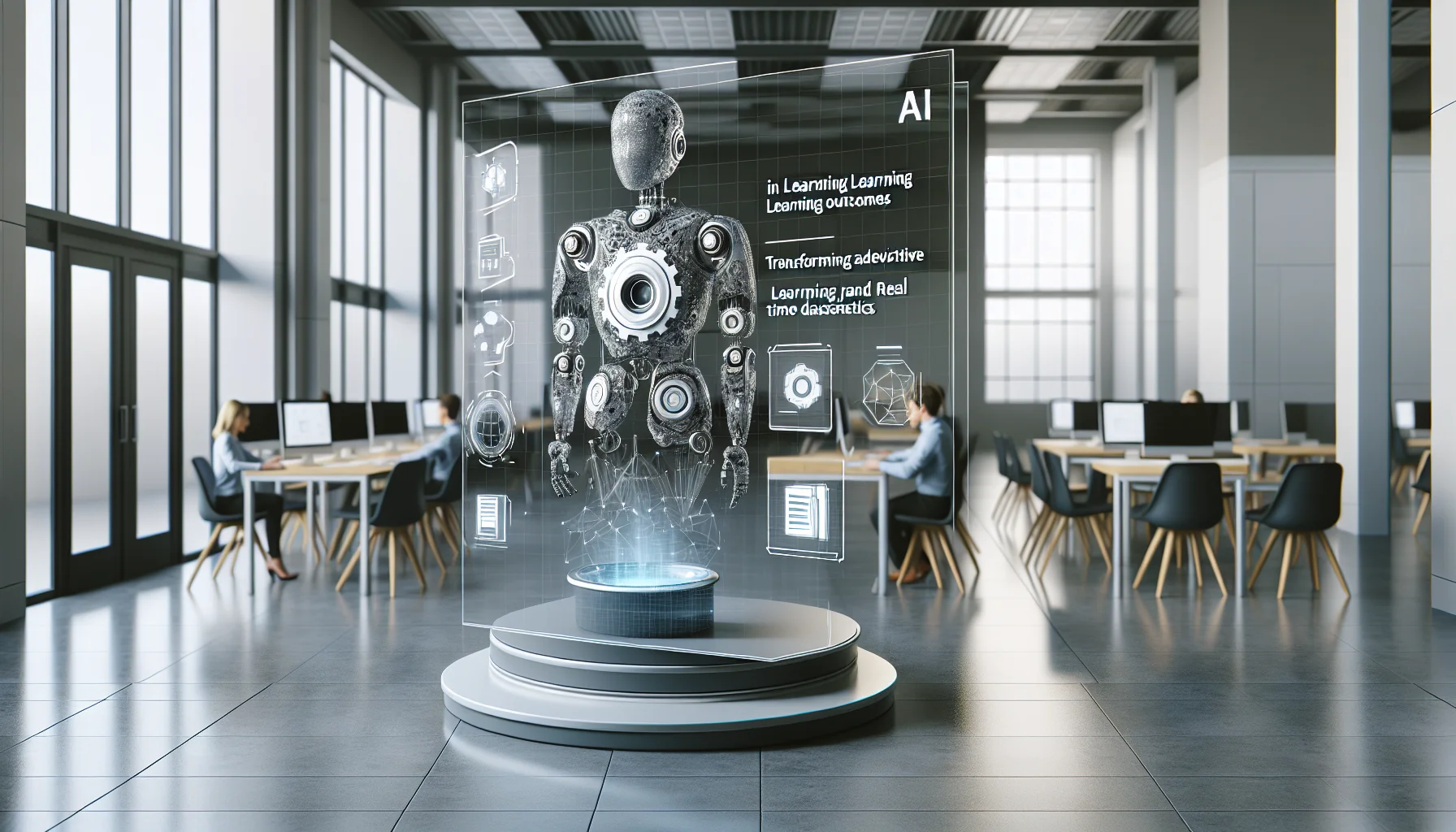 Dashboard showing AI in LMS adaptive learning analytics