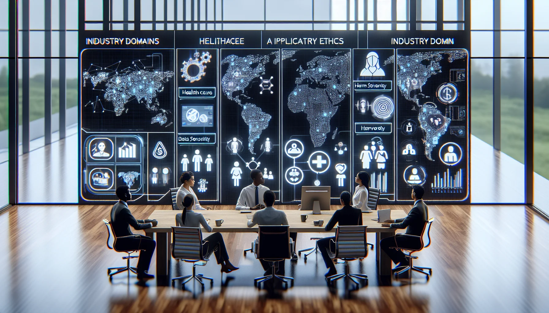 Team mapping AI application ethics across industry domains