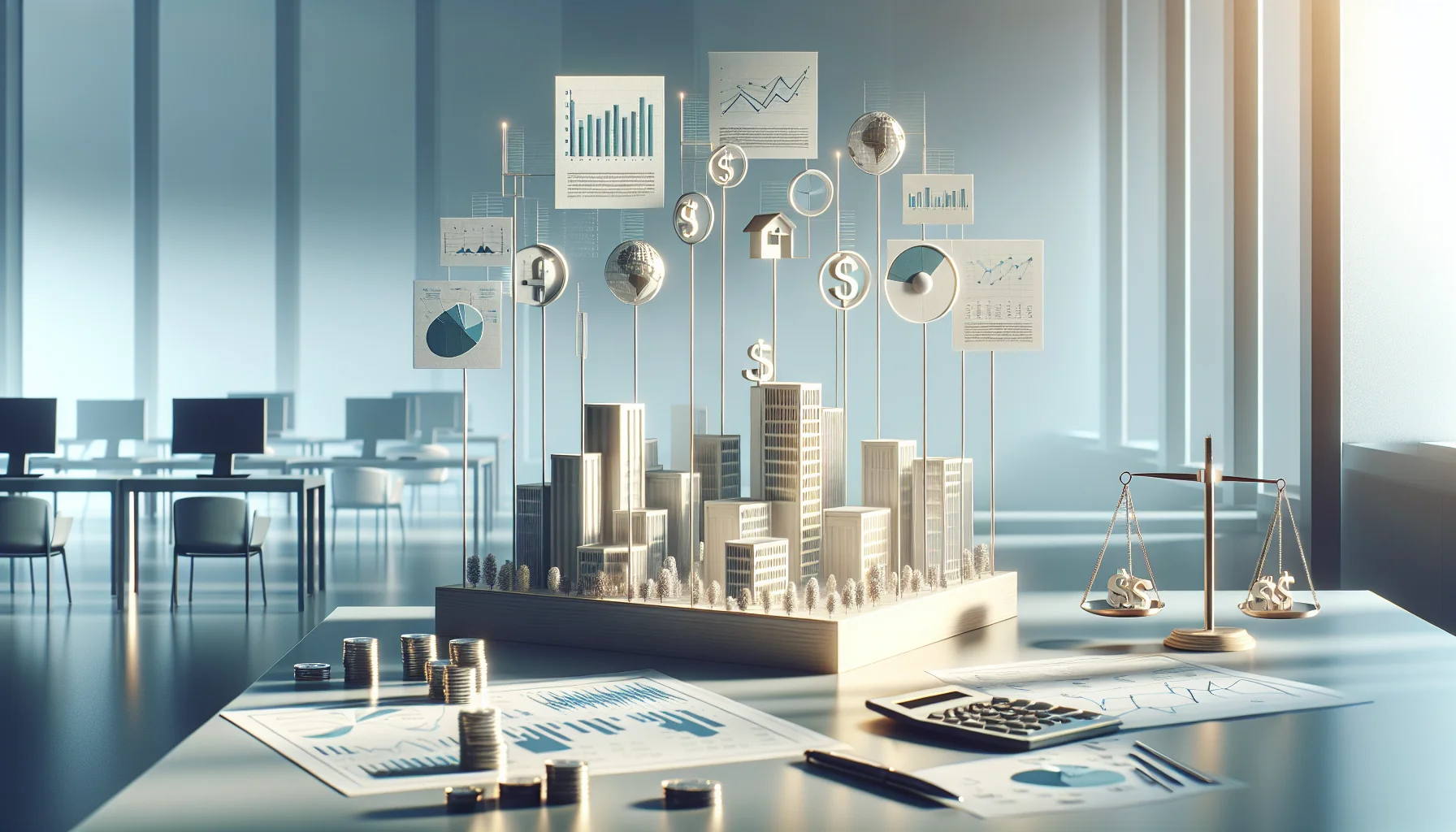 CFO reviewing funding compliance automation dashboard and budget model