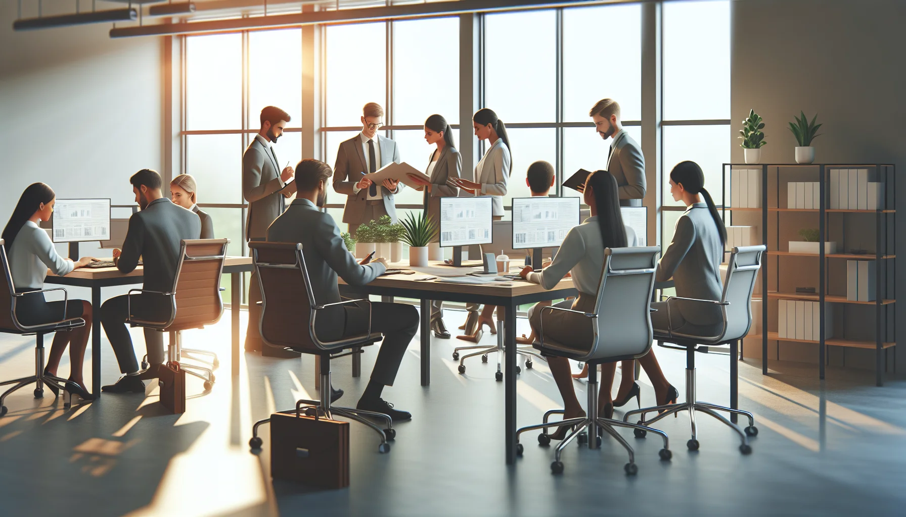HR considerations hybrid: team discussing work hours policy hybrid