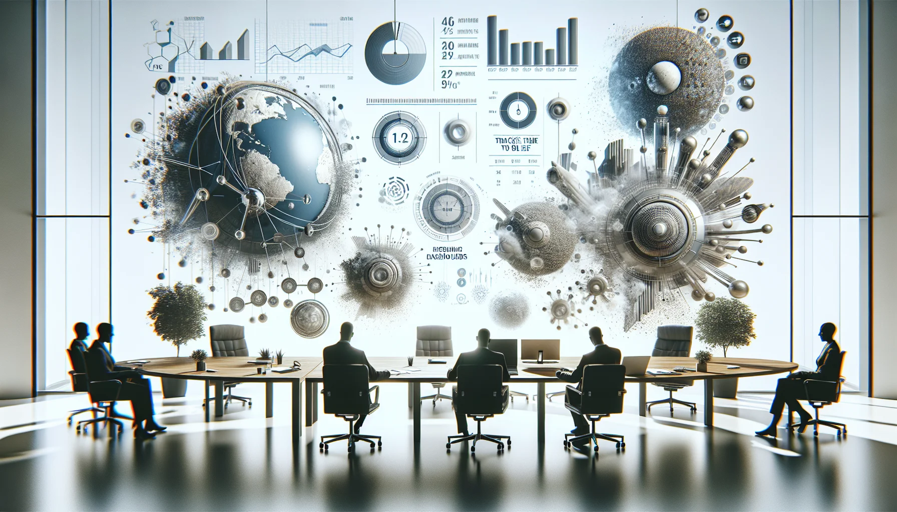 Executive reviewing dashboard to track time-to-belief metrics and blockers