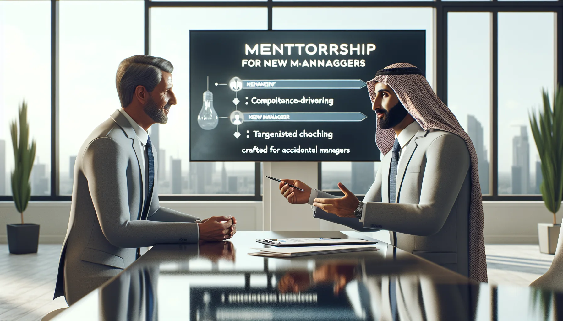 Mentor guiding new manager — mentorship for new managers roadmap