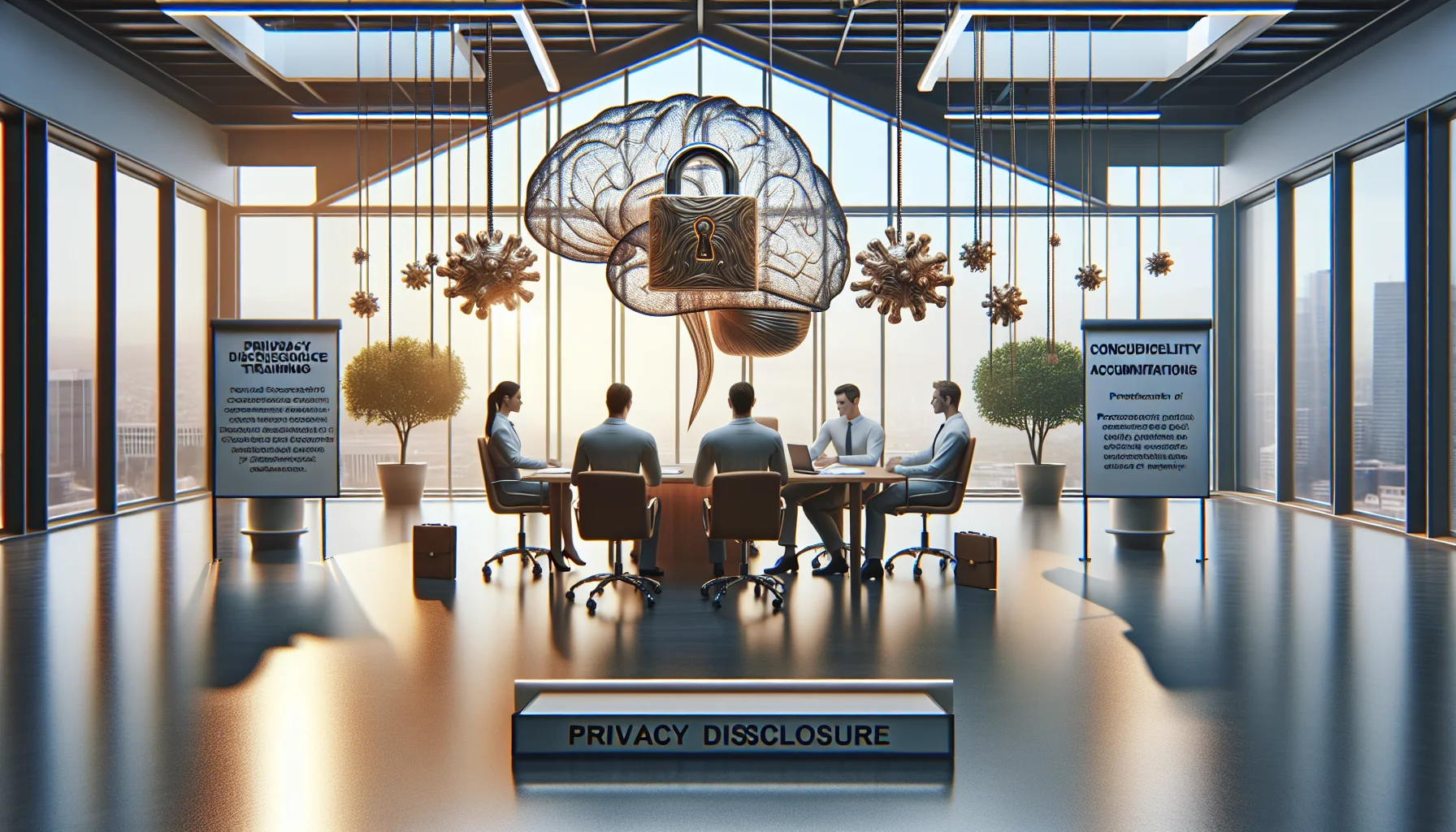 HR team reviewing privacy disclosure neurodiversity policy document