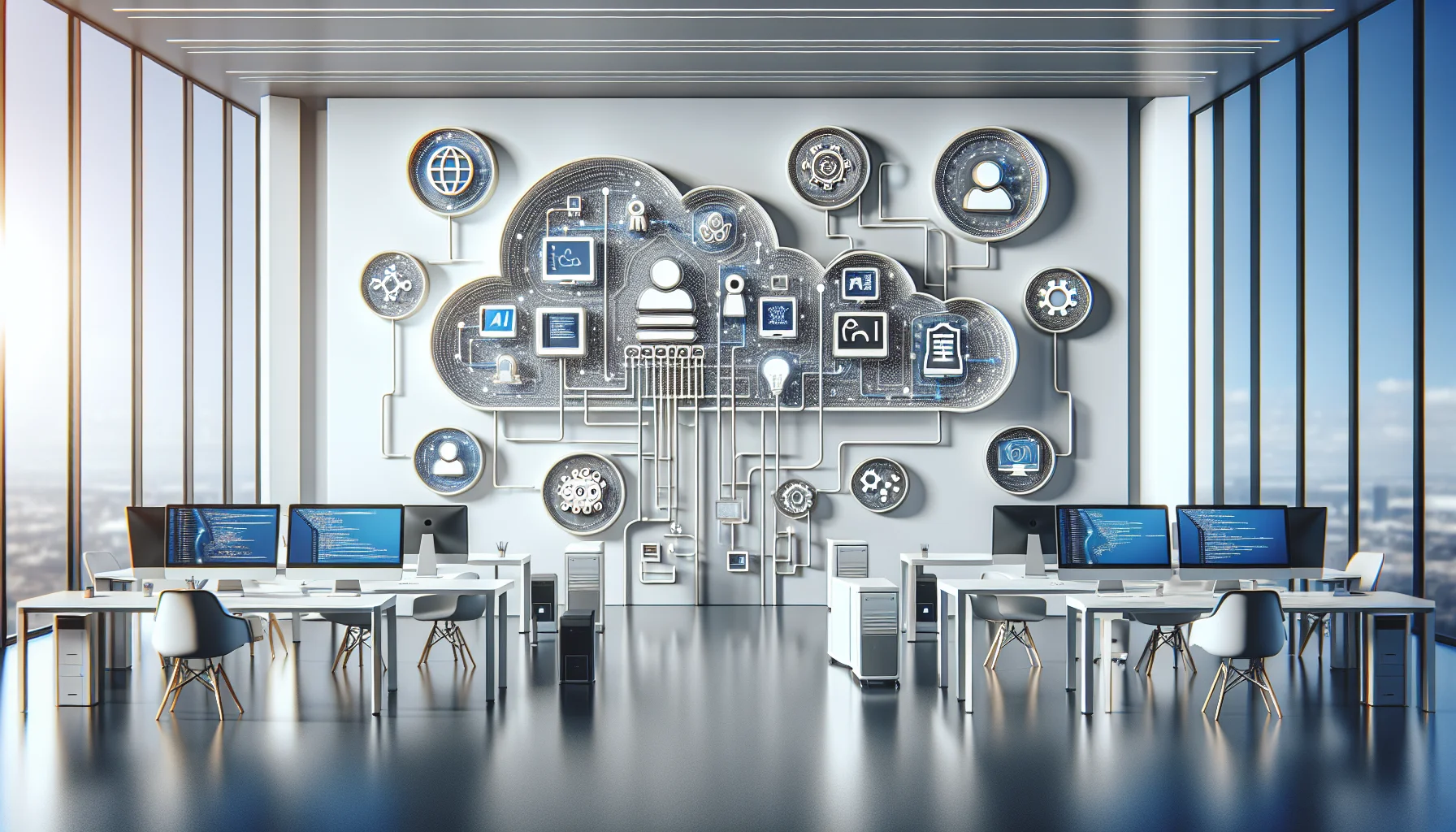 Diagram showing AI assistant integration architectures connecting to helpdesk