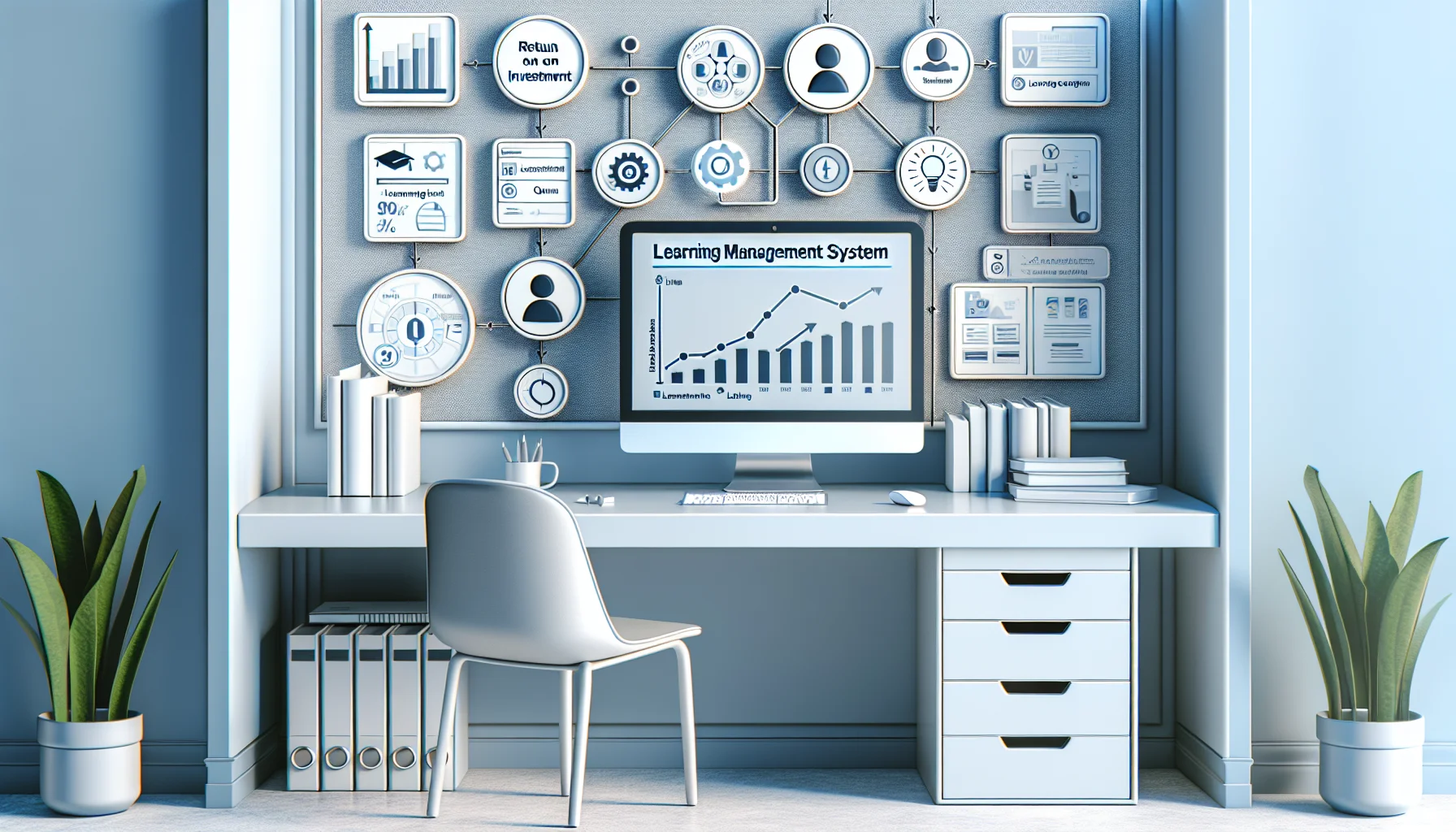 Dashboard showing roi learning analytics payback and TCO metrics