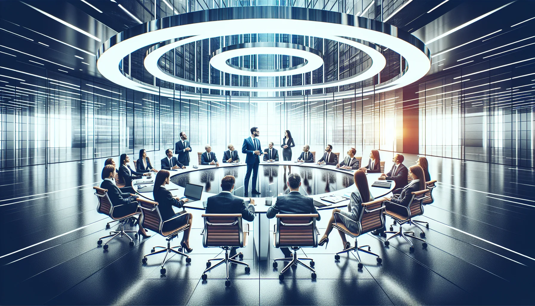 Cross-functional team planning an HR IT center of excellence roadmap