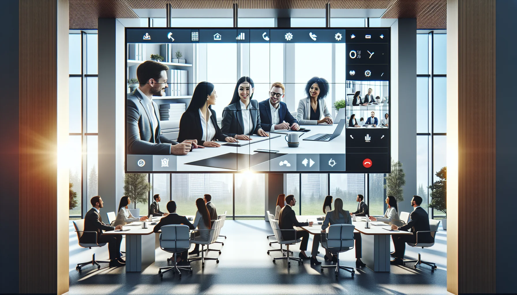 Remote team reviewing remote communication norms on shared screen