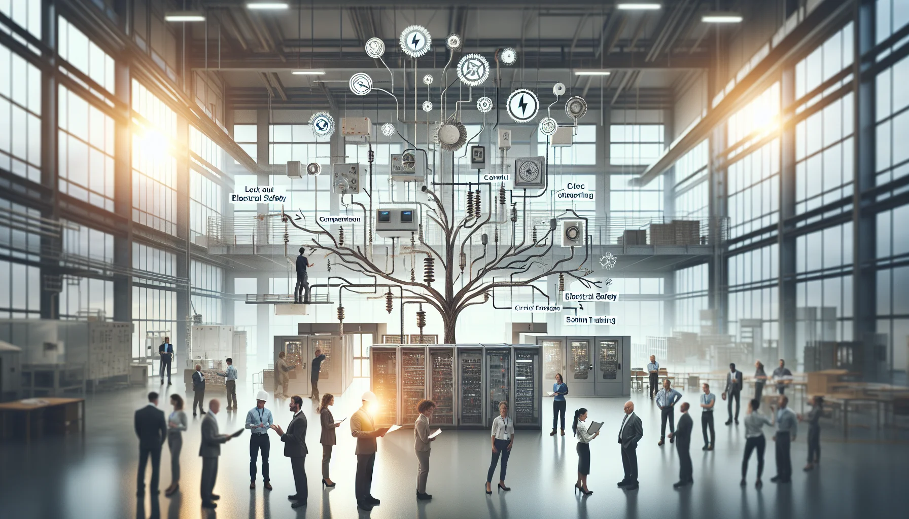 Modular sitemap for electrical safety compliance content tree