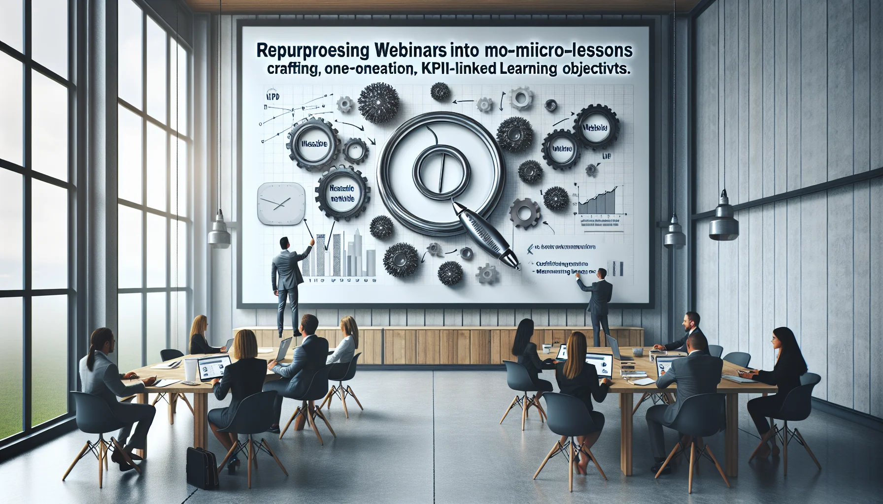 Team mapping learning objectives micro-lessons from webinar timestamps