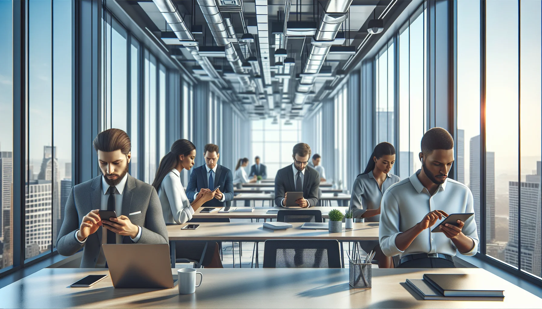Mobile-first learning wireframe on smartphone for deskless workers