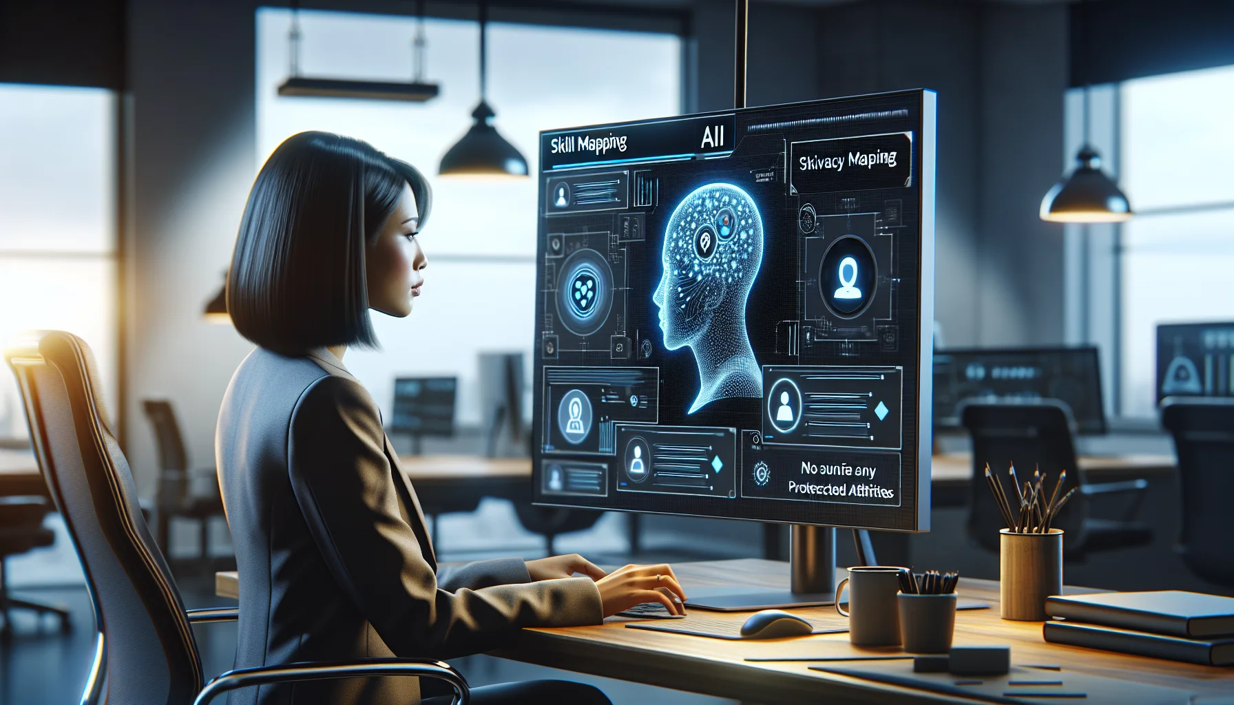 Team reviewing AI privacy compliance and data governance dashboard