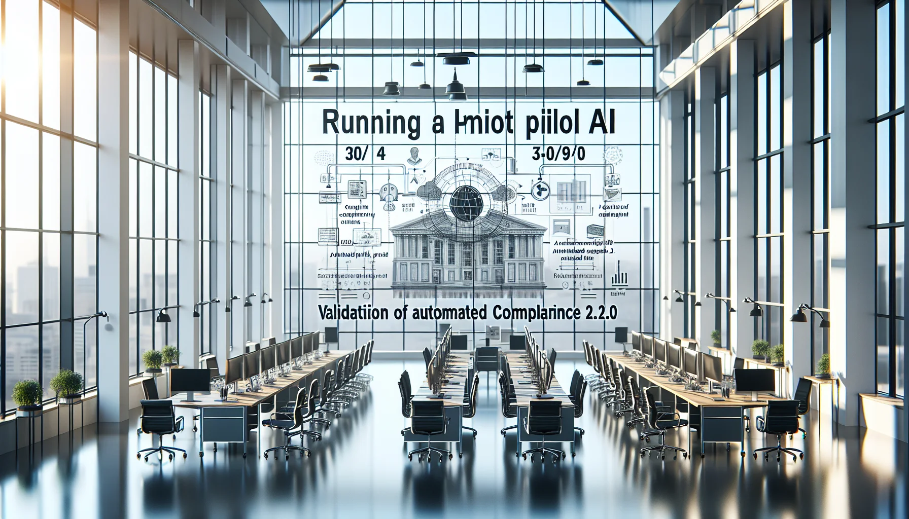 Compliance team reviewing compliance pilot AI results on dashboard