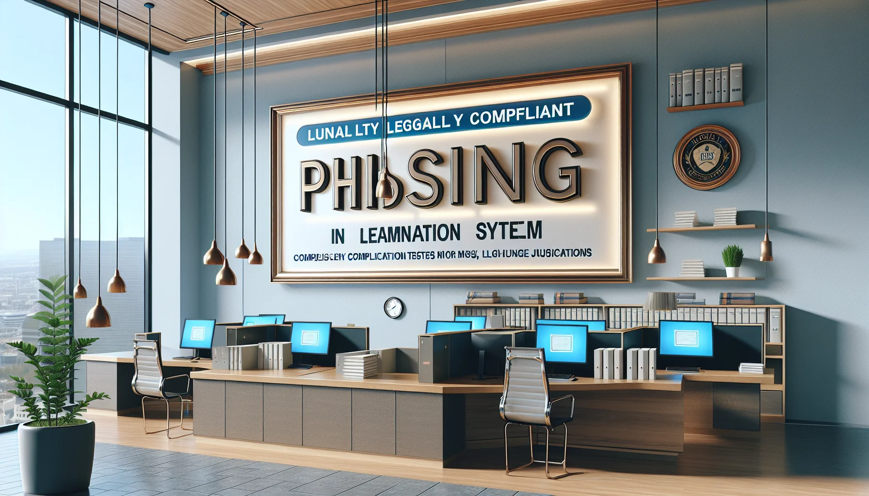 Team reviewing privacy compliant phishing tests in LMS checklist