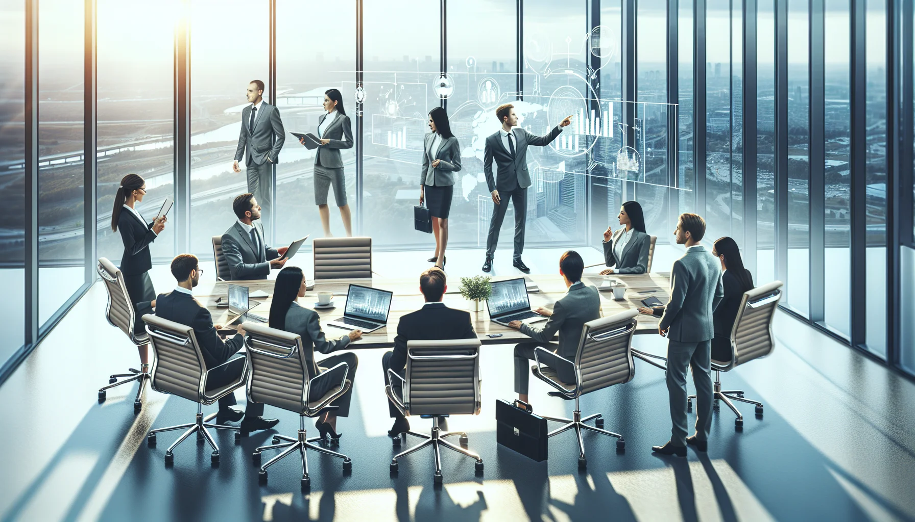 Executives reviewing metaverse training executive buy-in one-page brief