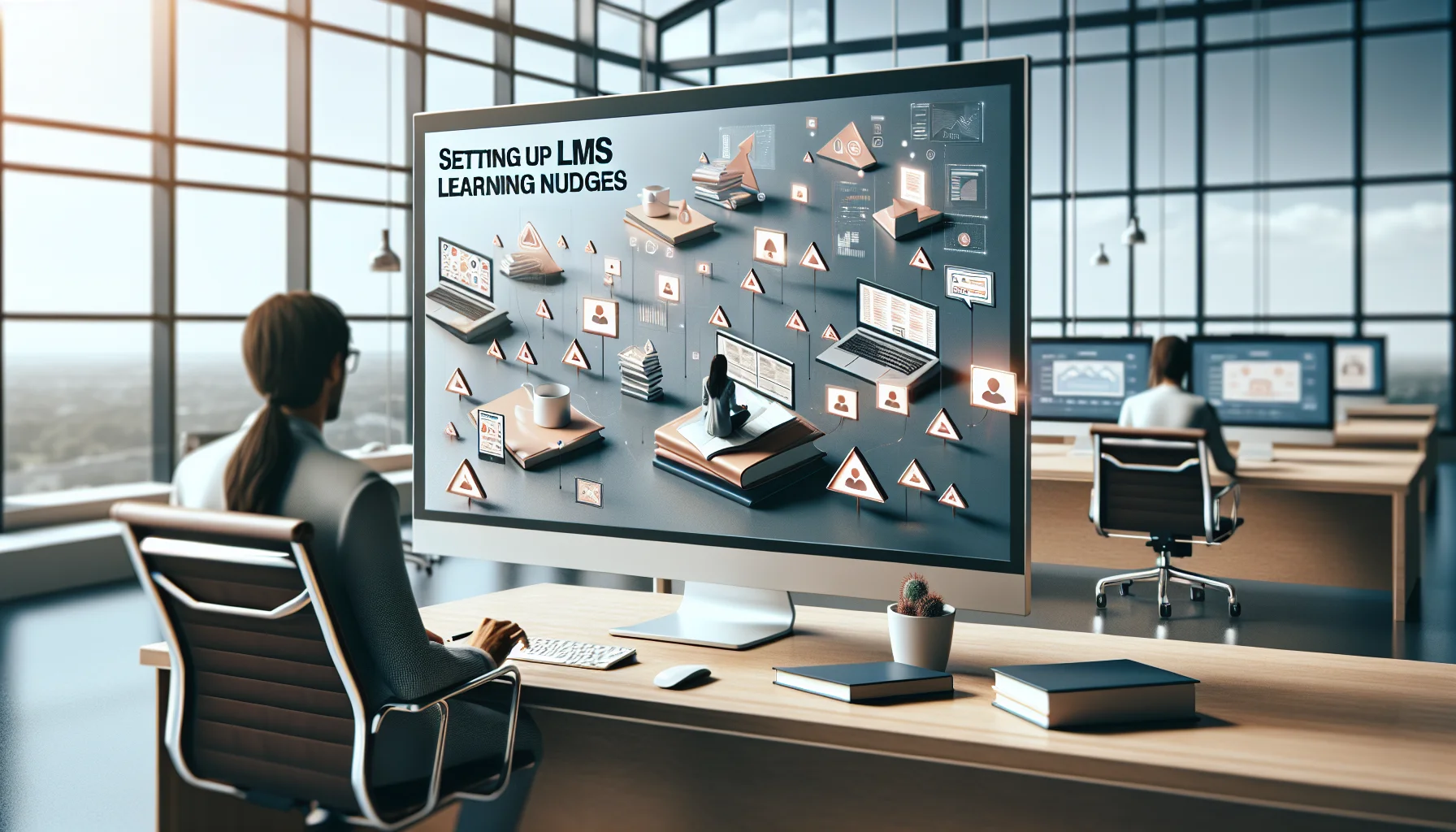 Dashboard showing lms learning nudges workflow and analytics