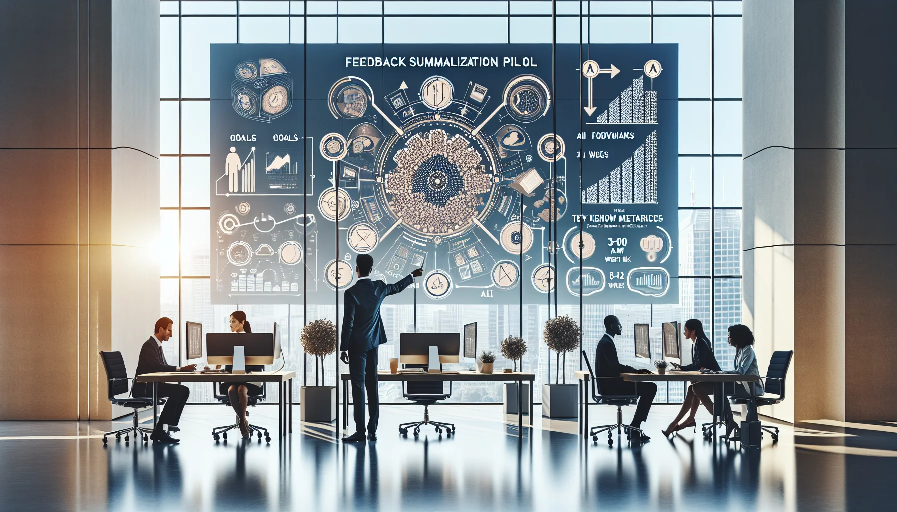 Educators planning AI in schools LMS on laptop
