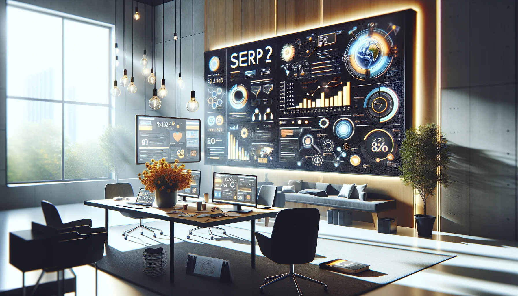 Team tracking SERP gaps on real-time SEO dashboard