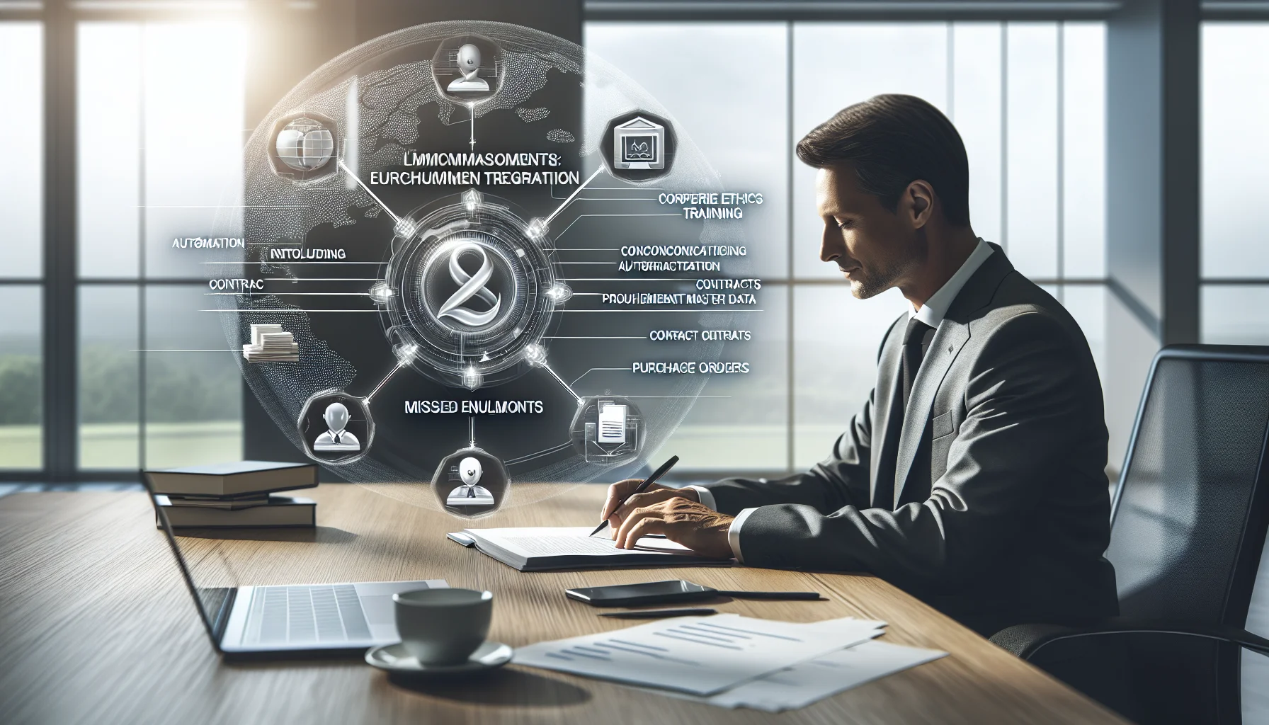 Dashboard showing LMS procurement integration workflow and vendor enrollments