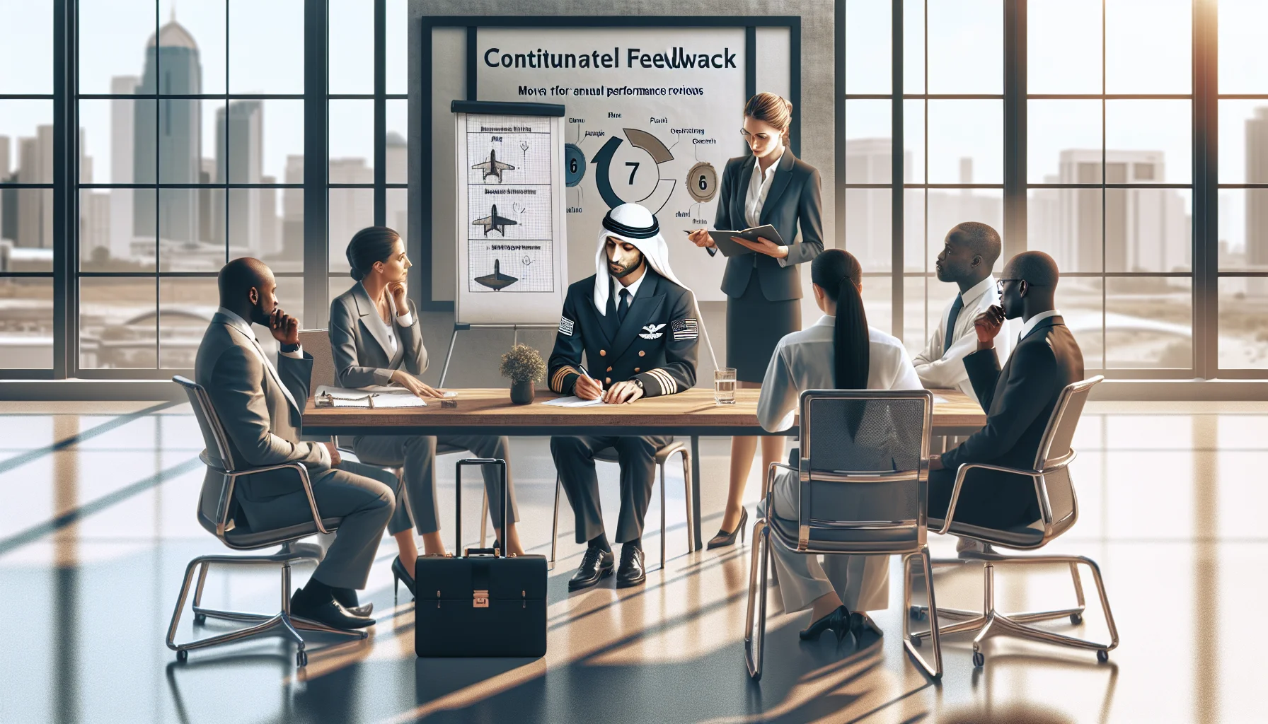 Team using continuous feedback tools for performance management alternatives