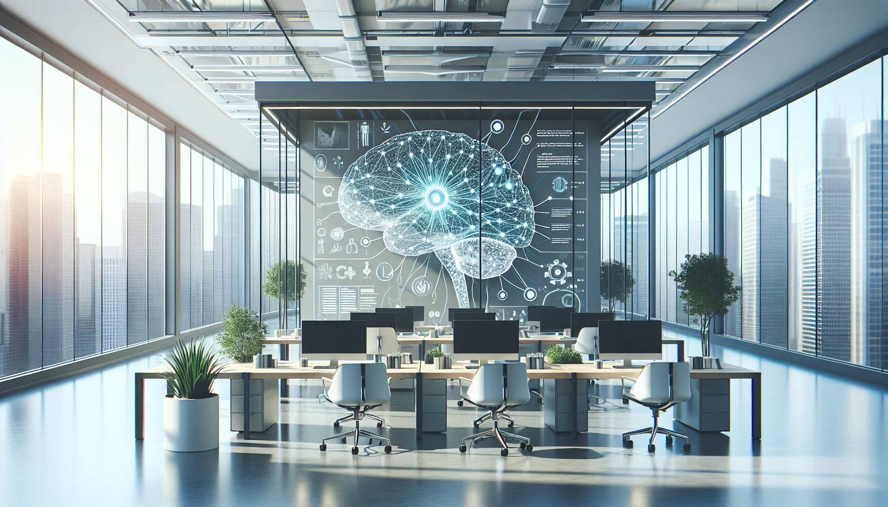 Illustration of neural networks in AI algorithms