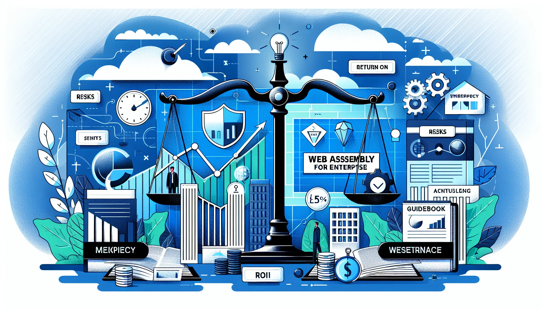 Enterprise engineers reviewing a WebAssembly for enterprise deployment architecture on screen