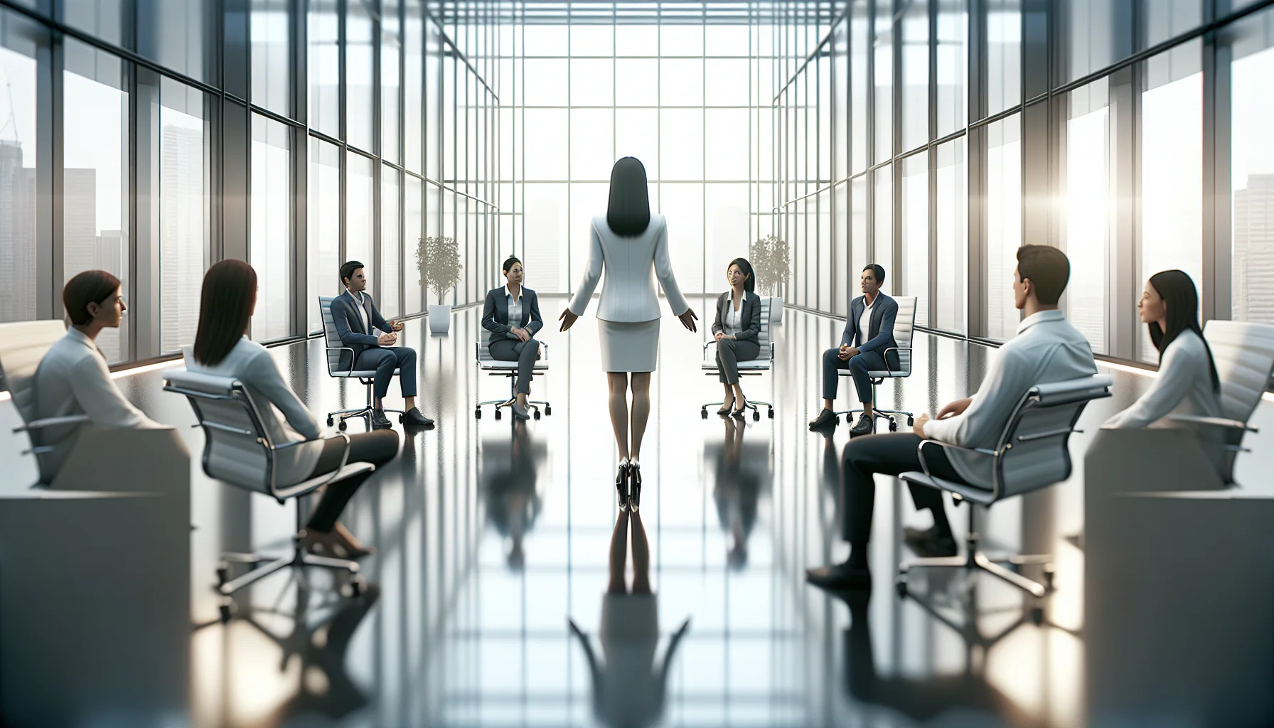 Mediator facilitating hybrid team video call — external mediators hybrid