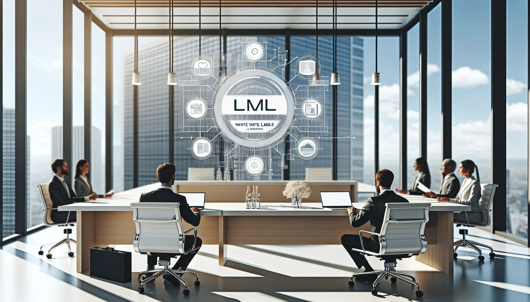 Team reviewing white label LMS templates and launch checklist