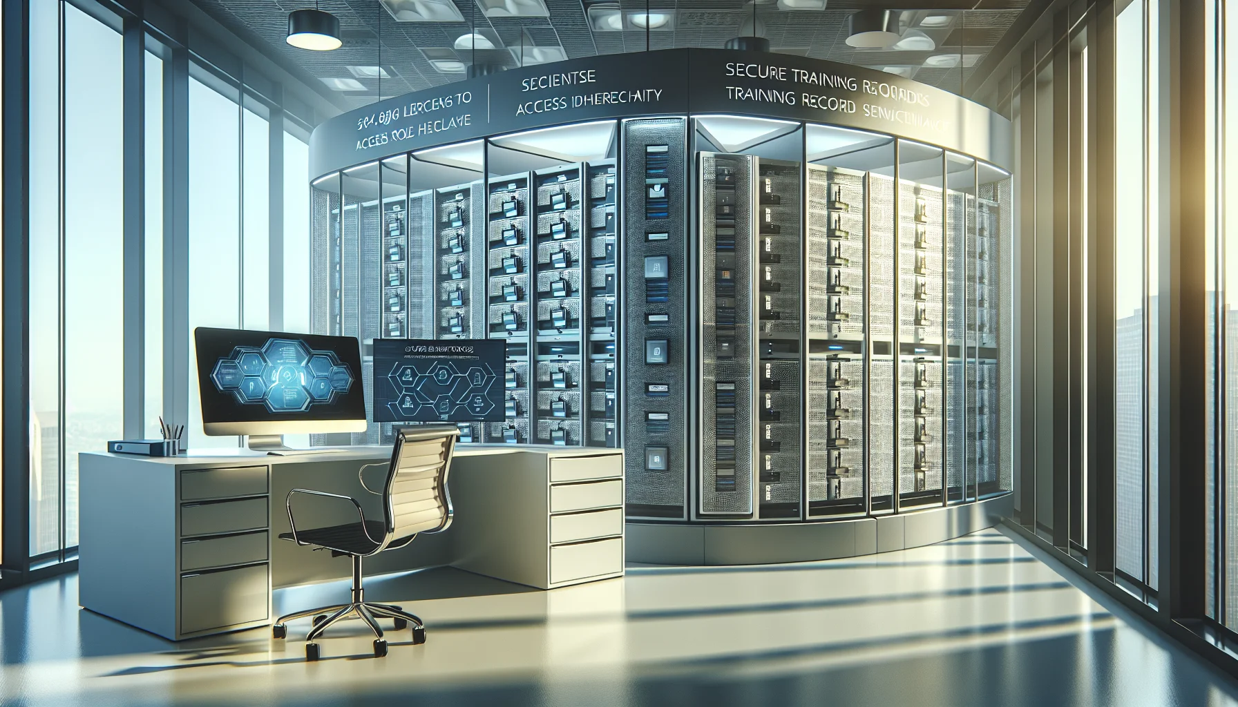 IT team reviewing where to store training records securely for audits