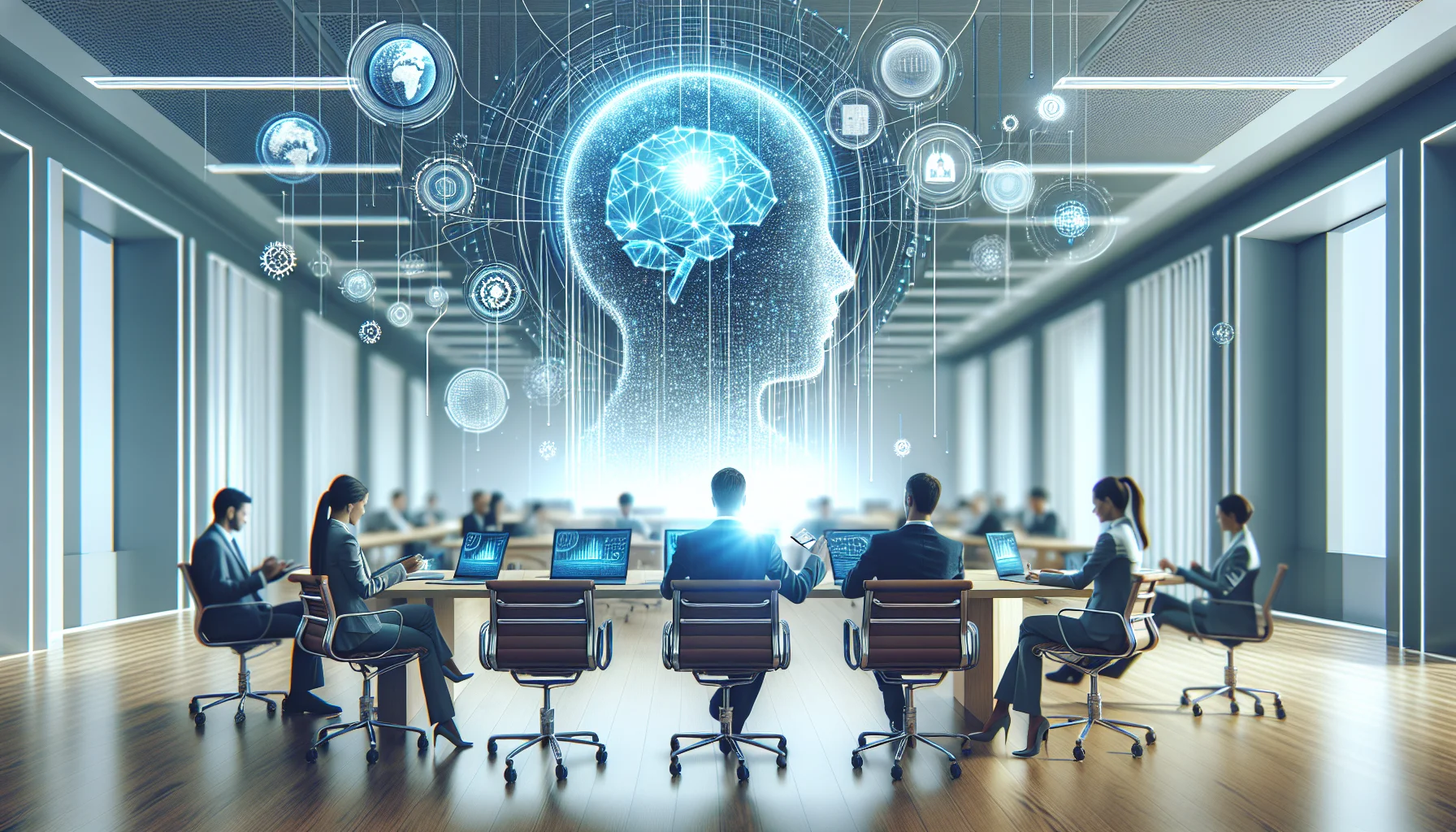 Decision-makers comparing AI repurposing vendors on laptop screen