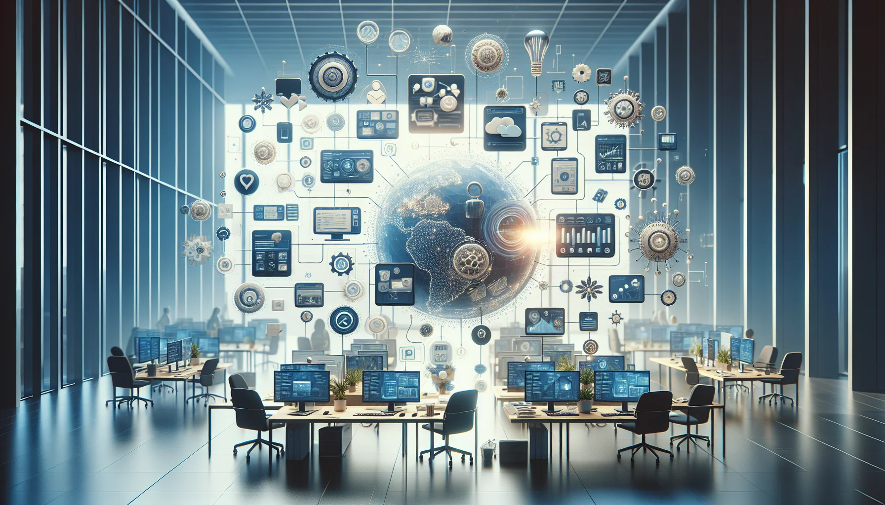 Team building microlearning on laptop — best microlearning authoring tools