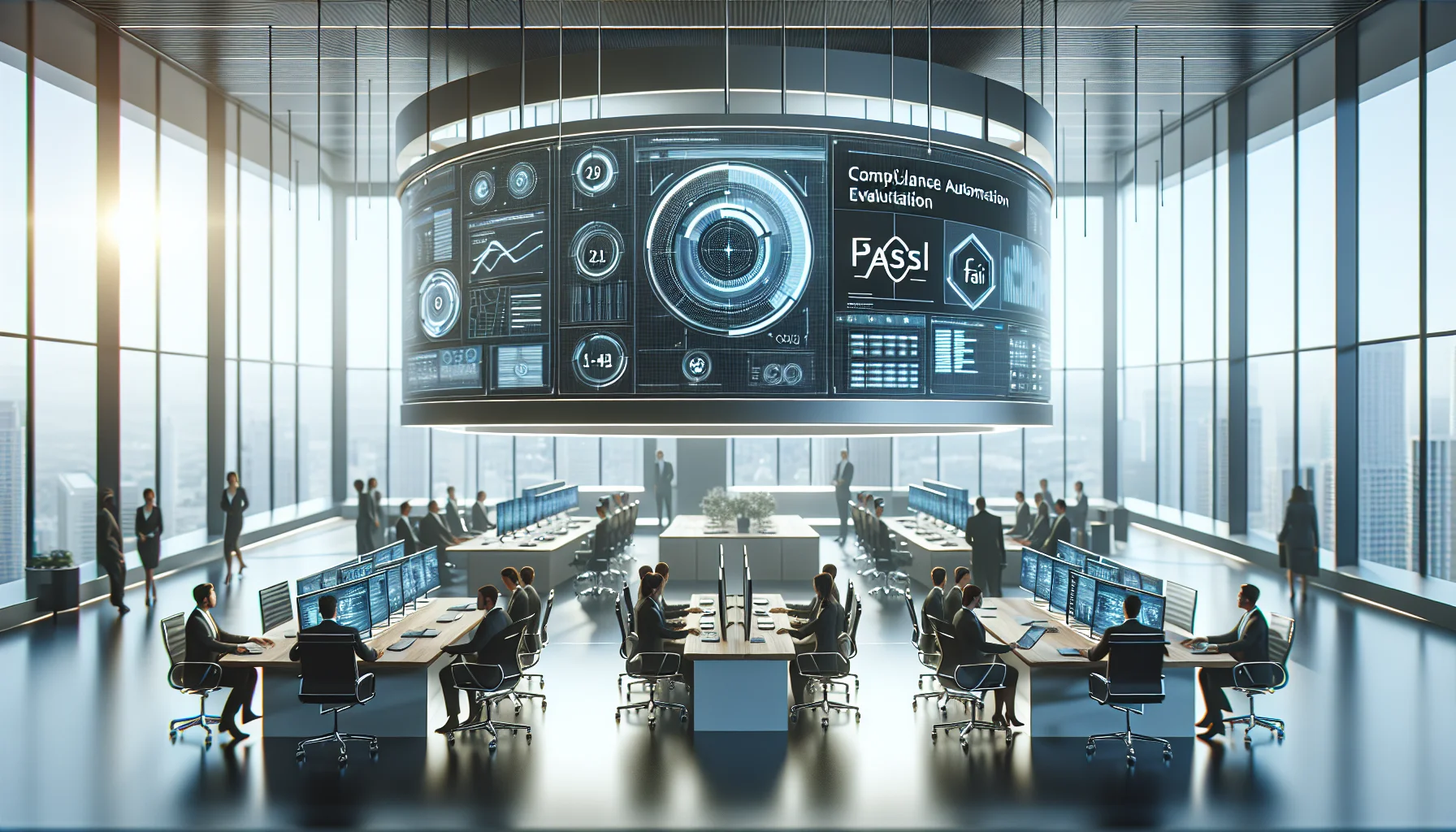 CFO reviewing compliance automation vendors shortlist on laptop
