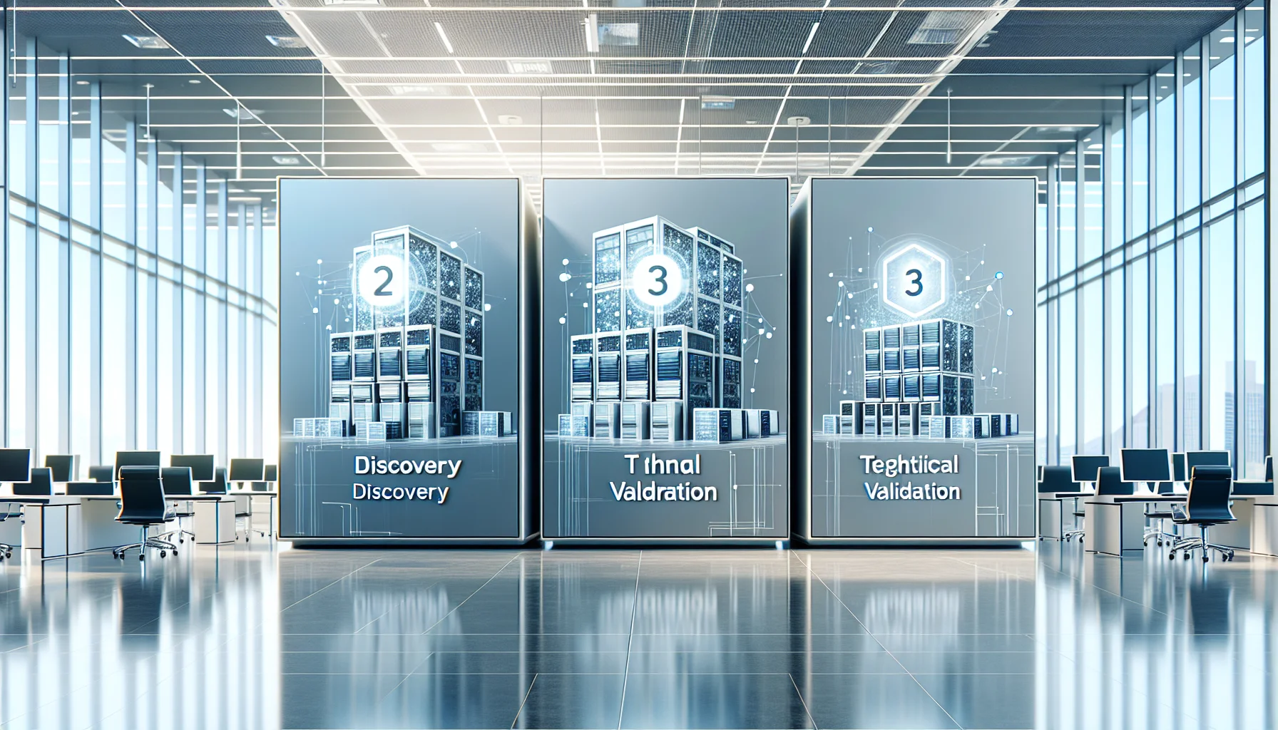 Enterprise team reviewing digital twin vendors comparison on laptop