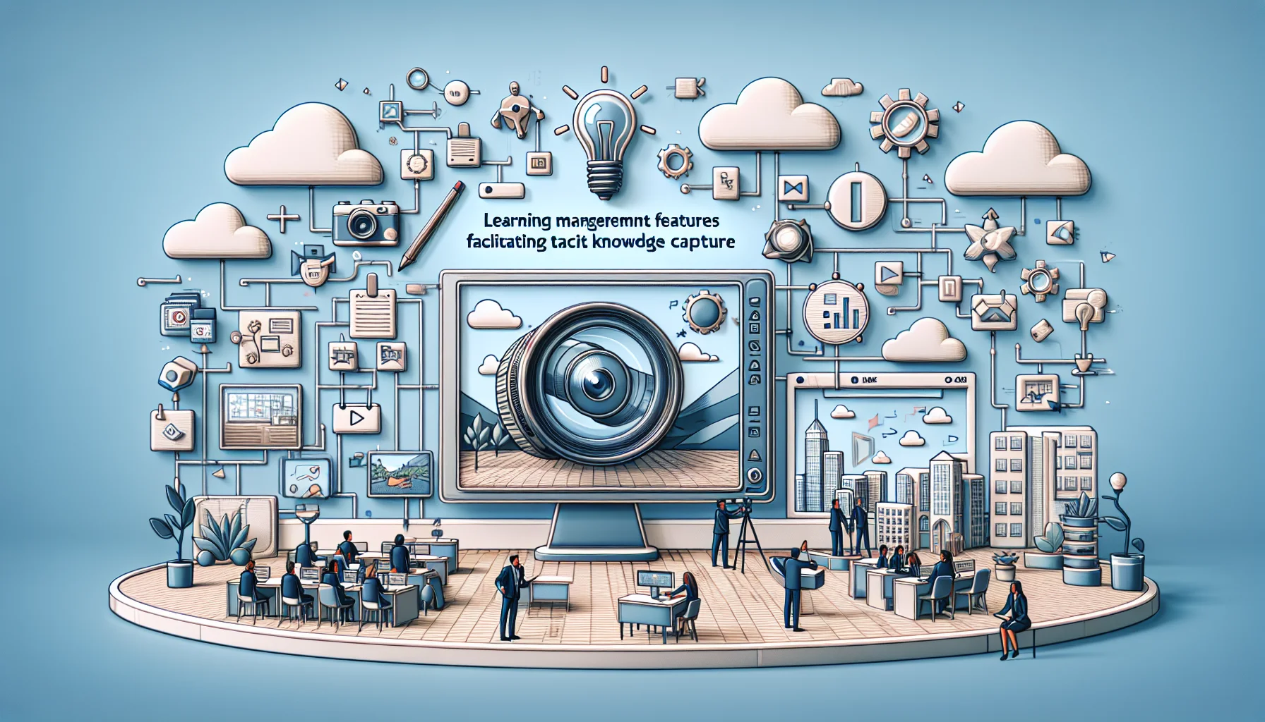 Senior recording screen for tacit knowledge capture in LMS