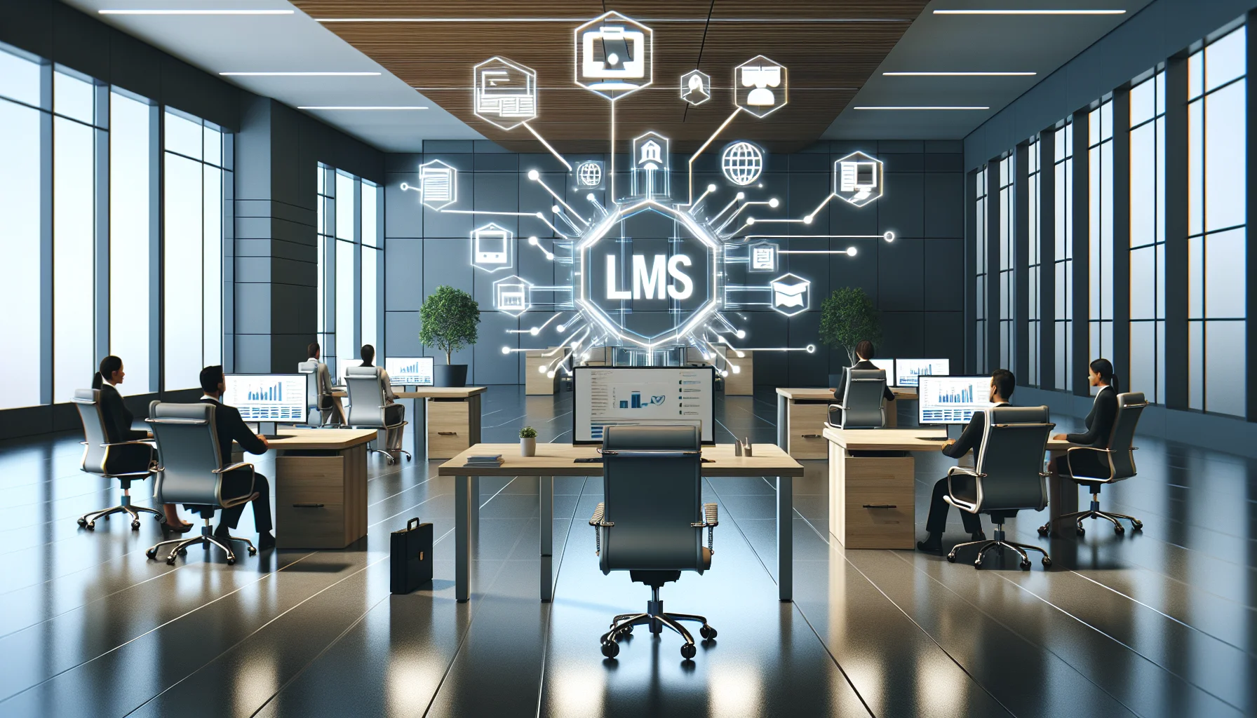 Dashboard showing LMS integrations impact on revenue metrics