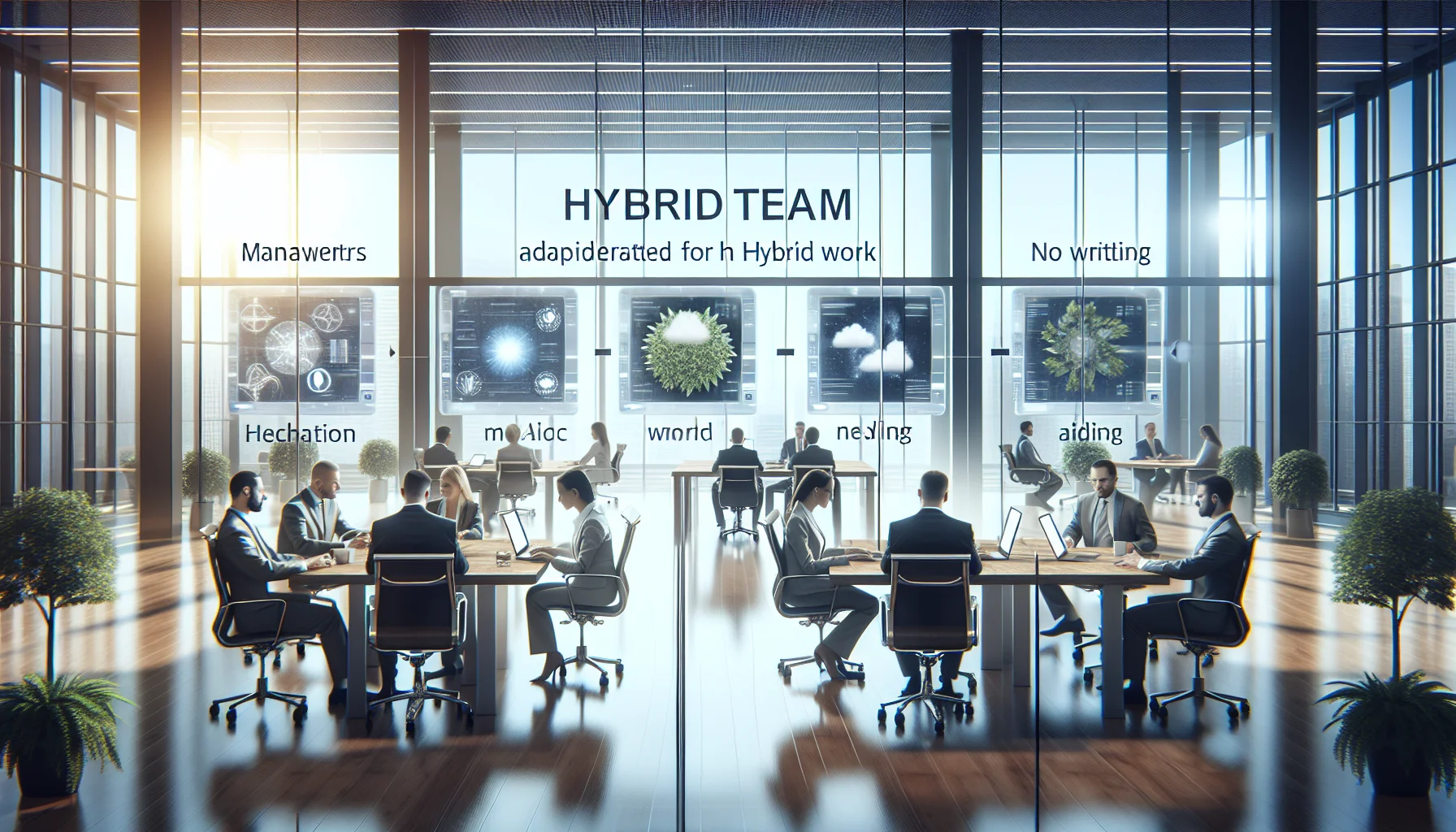 Hybrid team using mediation techniques hybrid in async session