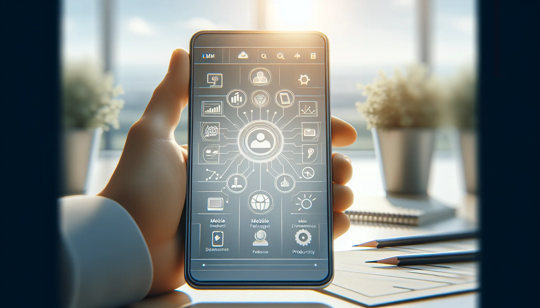 Field workers using mobile app to access mobile LMS features