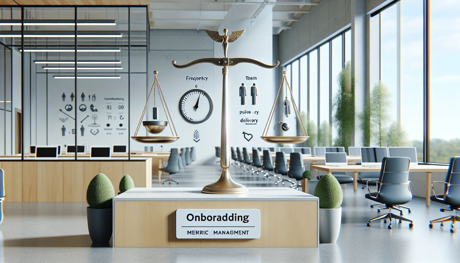 Dashboard showing onboarding metrics managers trends and alerts