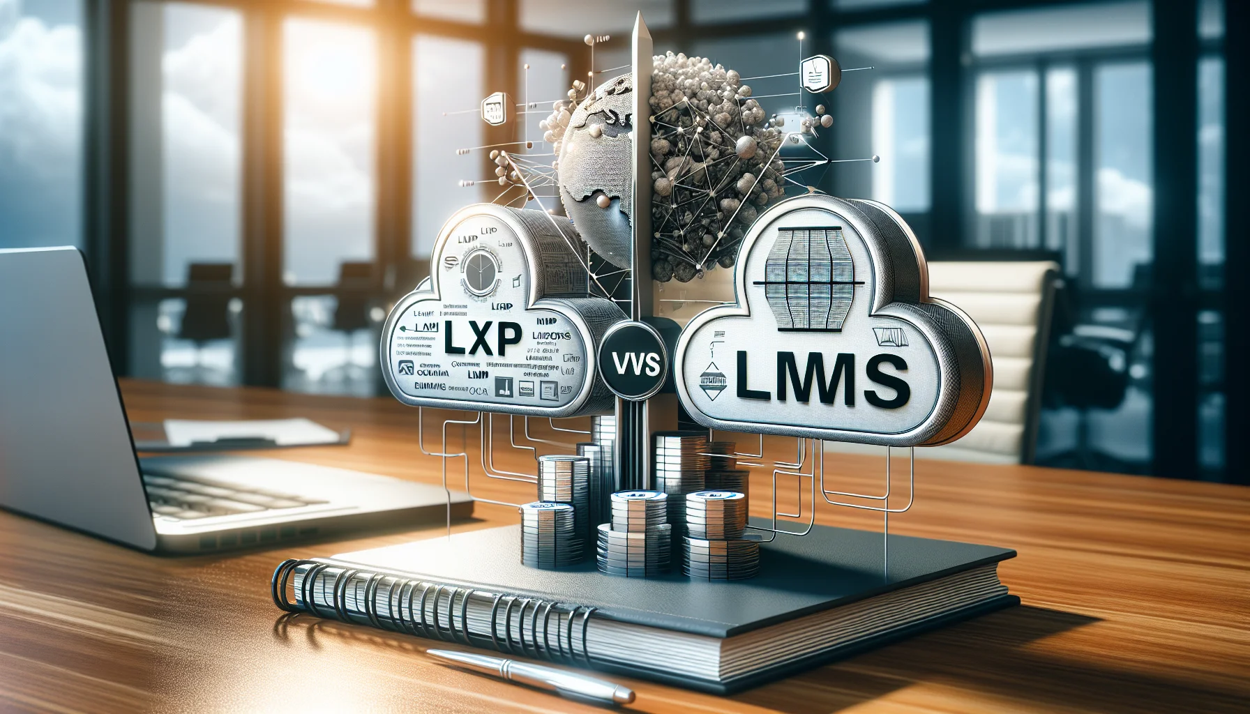 Enterprise team comparing LXP vs LMS platform options