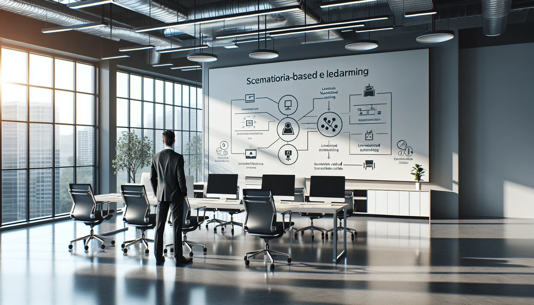 Team authoring scenario-based eLearning in a branching platform UI