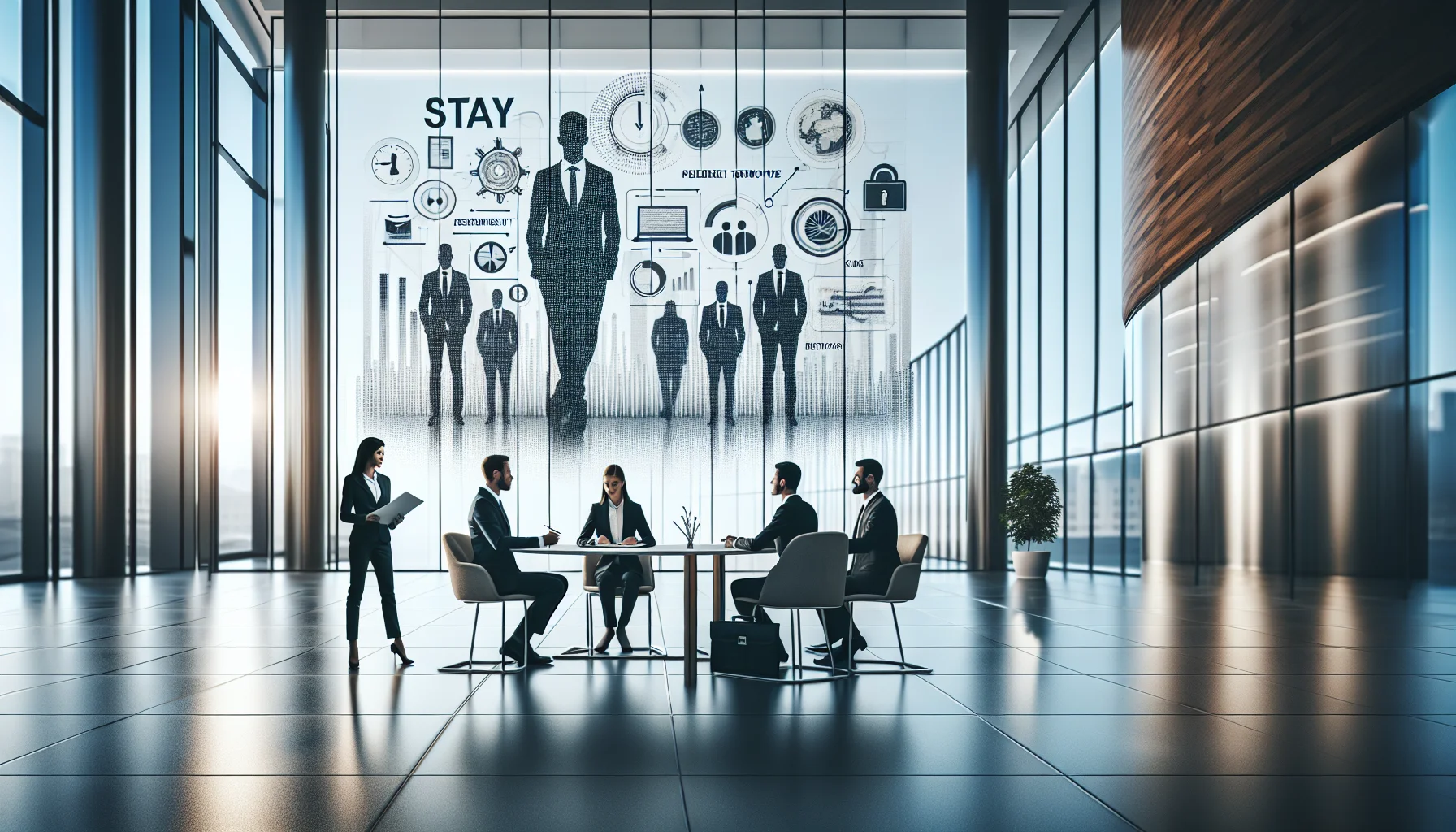 Manager conducting stay interview questions to predict turnover