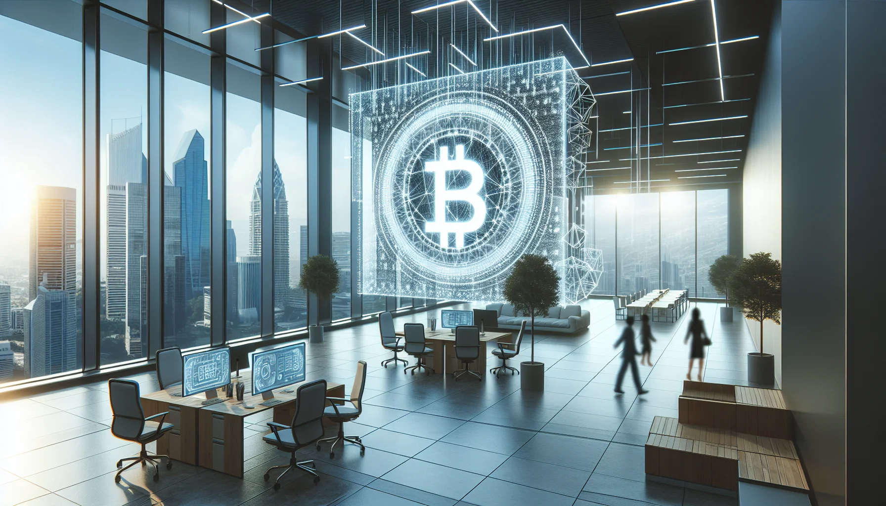 Team reviewing blockchain credentials and verifiable skills roadmap