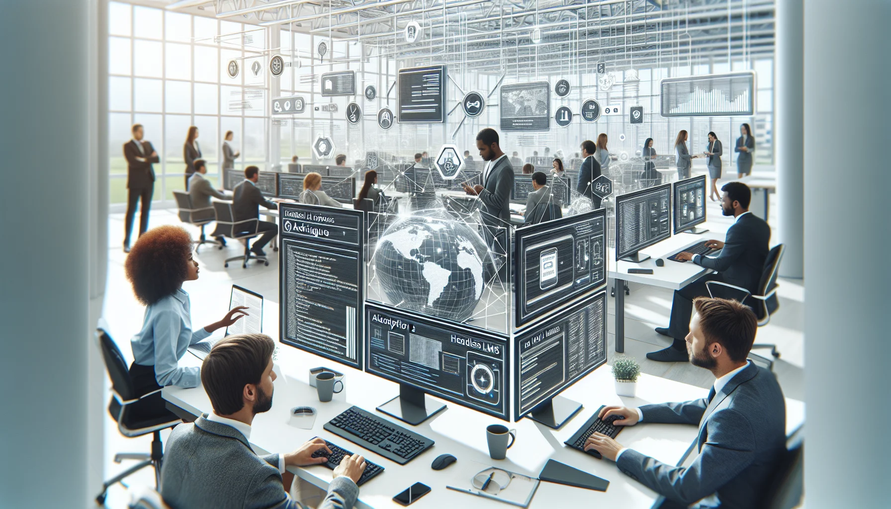 Developers building a custom LMS frontend using headless LMS architecture