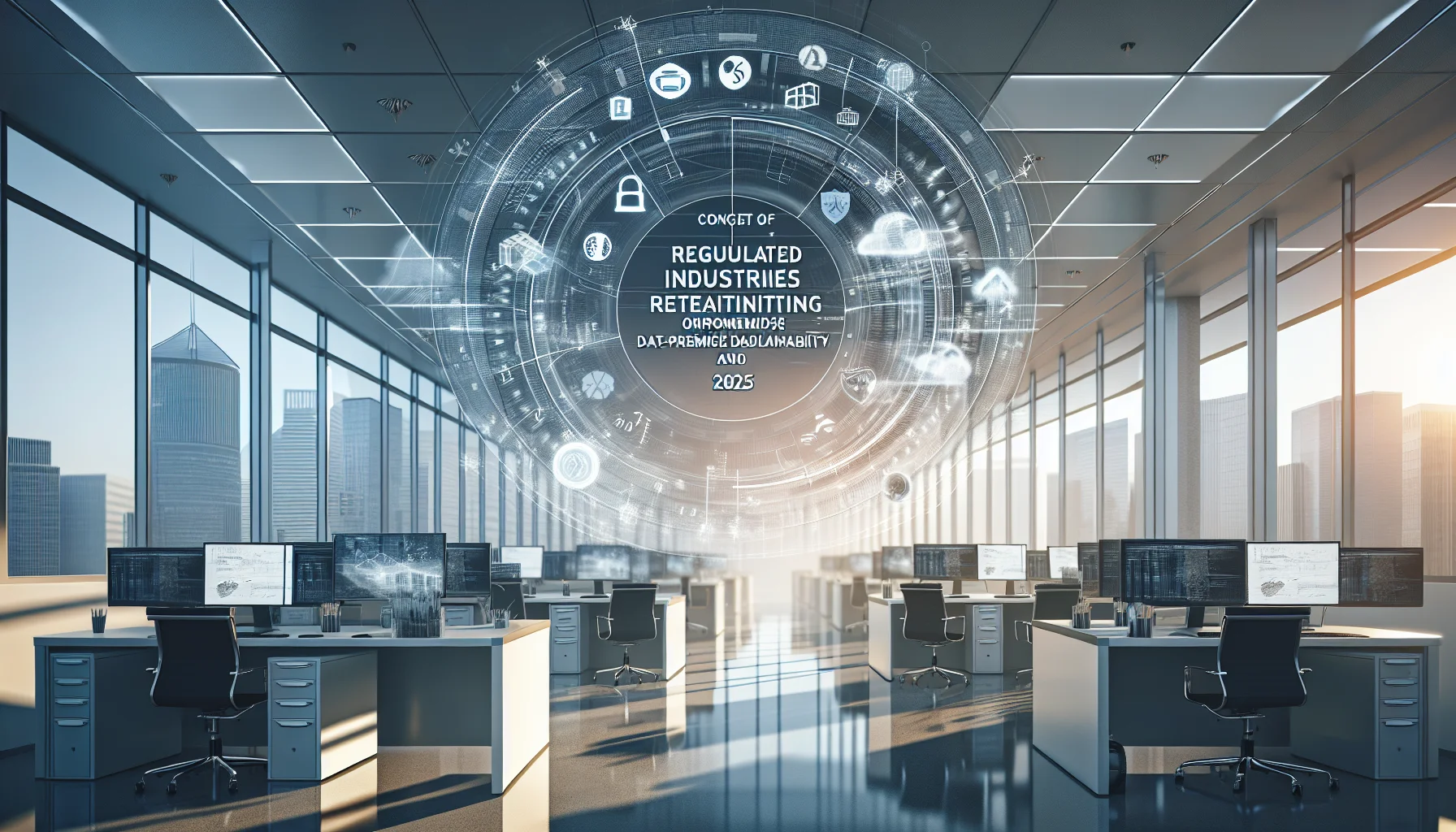 Regulated industries on-premise hybrid compliance architecture diagram with controls