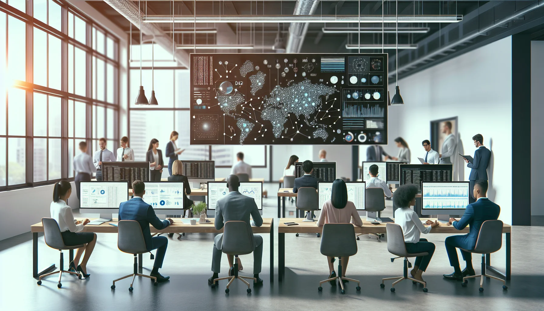 Data team reviewing algorithmic bias and fairness metrics dashboard